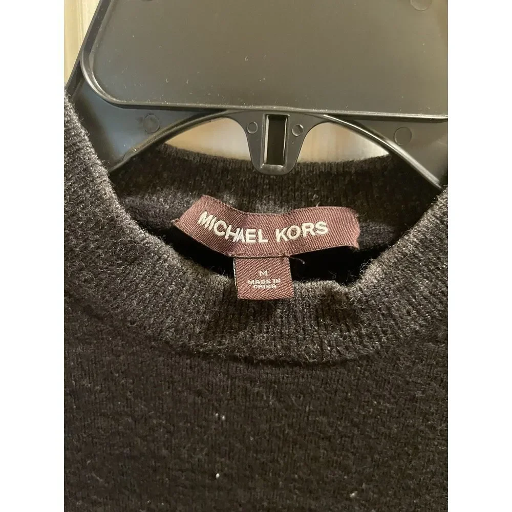 Michael Kors‎ Women's Size M Black Long Sleeve Pullover Soft Casual Sweater